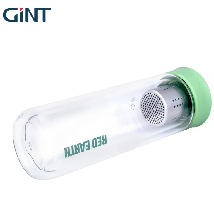 double wall glass tea bottle